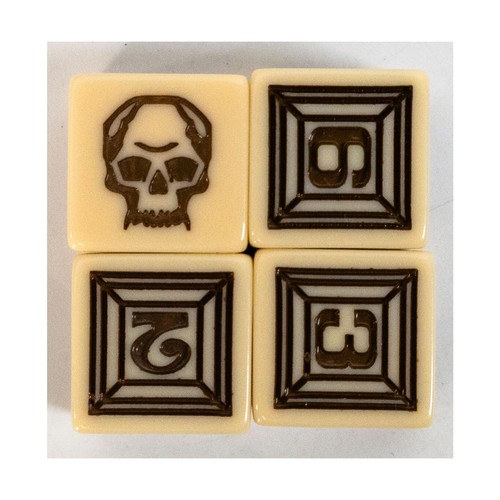 Gilded skull board game dark - skull,