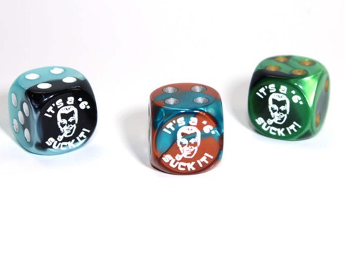Six pipped dice 16mm - it's,