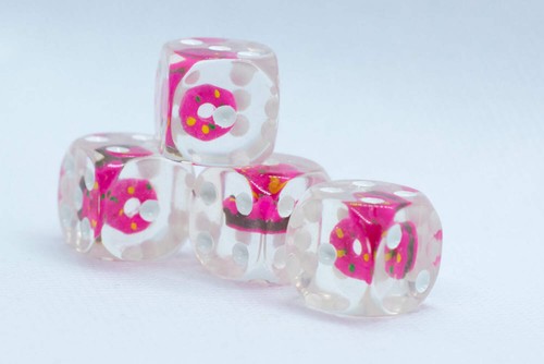 Pink donut pipped 16mm - donut,