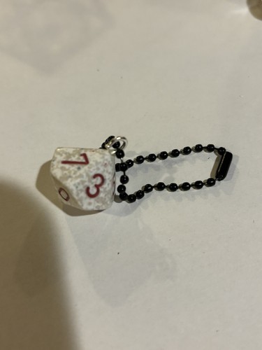 Custom dnd d10 dice keychain - custom,