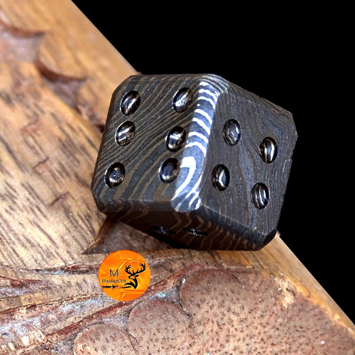 Damascus playing dice 16mm - damascus,