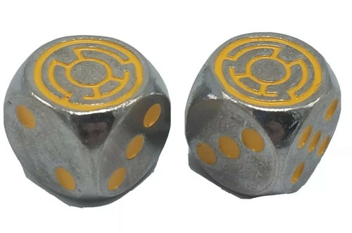 Yellow lantern custom dice - yellow,