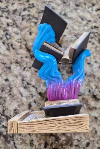 Dice tower blue purple - dice,